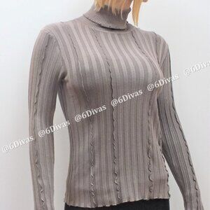 Taupe Turtleneck